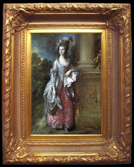 framed  Thomas Gainsborough The Honourable mas graham mars Graham was one of the many society beauties Gainsborough painted in order to make a living, Ta021